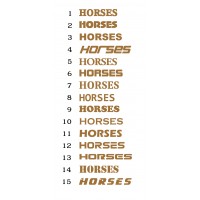 Horses stickers