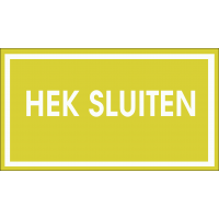 Hek sluiten 